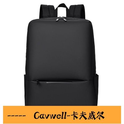 Cavwell-新款商務小米同款背包輕薄時尚學生包USB充電休閑商務雙肩電腦包-可開統編