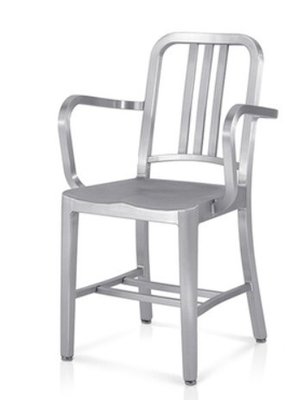 【挑椅子】Navy Chair 海軍椅 扶手款 鋁合金 (復刻版) CX-005