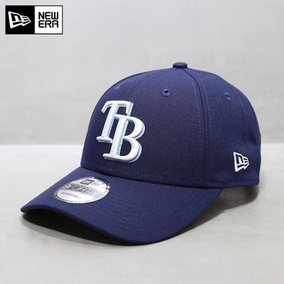 NewEra帽子韓國代購MLB棒球帽硬頂坦帕灣光芒球隊TB字母鴨舌帽潮