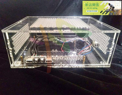 【現貨】簡約ITX全透明電腦主機箱小1U/FLEX電源客廳HTPC個性水晶亞克力