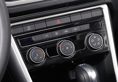 歐力車飾~福斯 VW 21年 T-ROC TROC 空調面板 冷氣開關面板 冷氣面板 空調 裝飾框 黑鈦拉絲