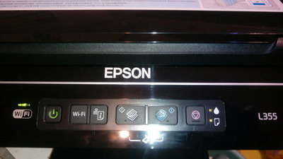 epson L355原廠連續供墨複合印表機內已含寫真墨水+廢墨已歸零如原廠出廠+廢墨外接+100cc黑色墨水