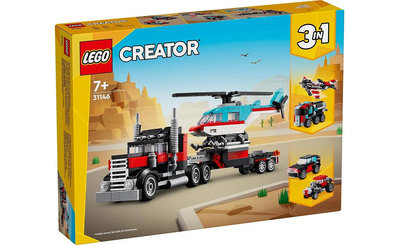 【樂GO】樂高 LEGO 31146 平板卡車和直升機 三合一 創意 積木 玩具 禮物 樂高正版全新