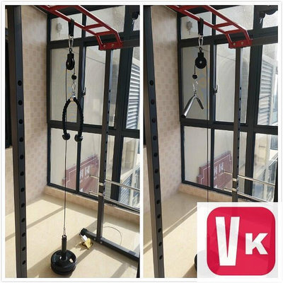 【VIKI品質保證】改裝健身器材DIY自制拉背大飛鳥高位下拉劃船三頭肌胸肌練背腹肌
