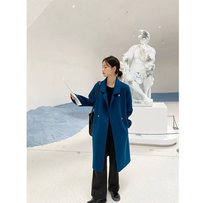 【廠家現貨直發】KERNEL COSMOS 21FW“巴黎藝術館”手工雙面呢高支全羊毛大衣外套