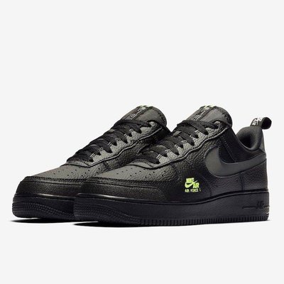 【正品】ONE YEAR_ Nike Air Force 1 Premium 黑 全黑 3M勾 反光勾 CV3039-002潮鞋