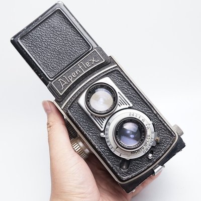 少見Alpenflex雙反相機 雙鏡頭古董照相機收藏懷舊復古真品老道具