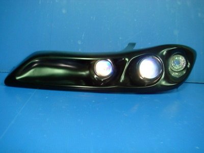 小亞車燈╠ 全新超殺版NISSN S15 SILVIA黑框雙魚眼大燈一組6000元