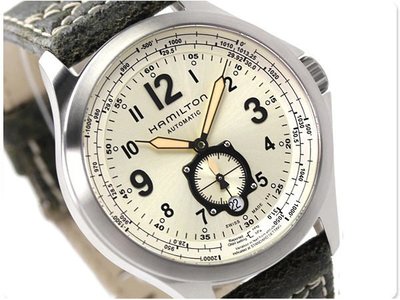HAMILTON 漢米爾頓 手錶 Khaki QNE 42mm 小秒針 航空 機械錶 H76655723