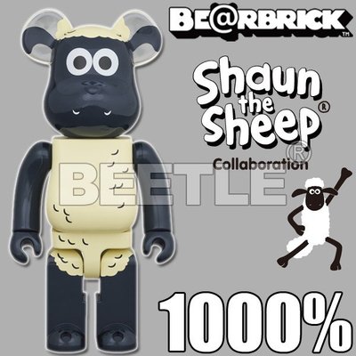 BEETLE BE@RBRICK SHAUN THE SHEEP 笑笑羊 小羊肖恩 庫柏力克熊 1000%