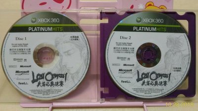 正版 XBOX360 失落的奧德賽 Lost Odyssey 4碟遊戲光碟 中英合版 日文語音 裸片