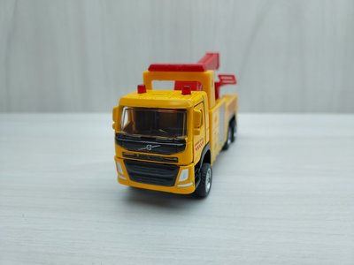 全新盒裝~1:72~富豪 VOLVO 道路救援車 黃色 合金模型玩具車