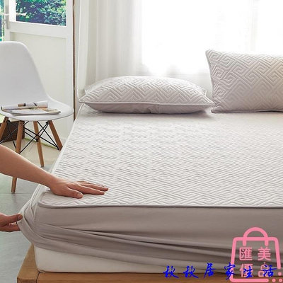單件床包 純棉床笠夾棉加厚床墊保護罩防滑固定床罩-台灣嘉雜貨鋪