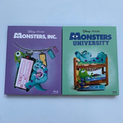 卡通電影 怪獸電力公司+怪獸大學BD藍光碟高清收藏版盒裝