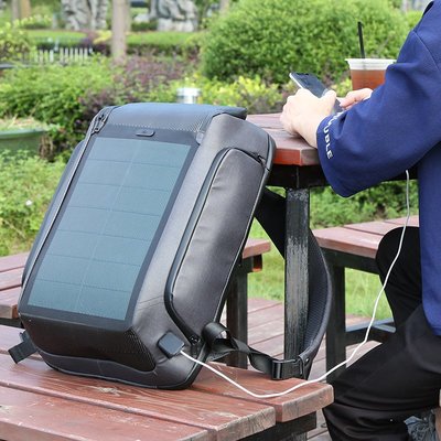 現貨 免運 6期分期零利率 金聖斯太陽能量 背包 柔性太陽能 USB充電 後背包 肩背包 包包 書包 旅行包 電腦包