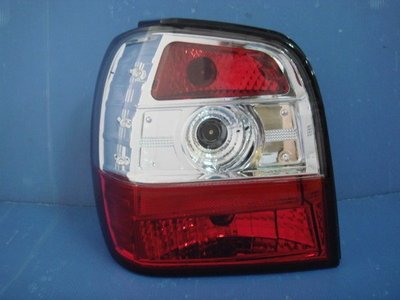 小亞車燈╠ 全新 VW 福斯 POLO 95 96 97 98 年 紅白 晶鑽 尾燈 含線組