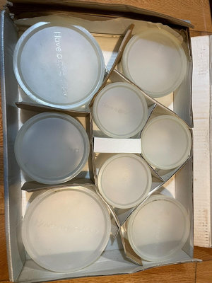 日本回流豪雅hoya玻璃密封罐原盒各種尺寸八只裝打包