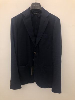 [ 義 品 苑 ] 全新真品 GIORGIO ARMANI 深藍色 西裝外套 46 低調奢華 刷卡分期零利率