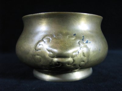 [銀九藝] 早期 銅器銅雕 獅耳淨香爐 銅爐