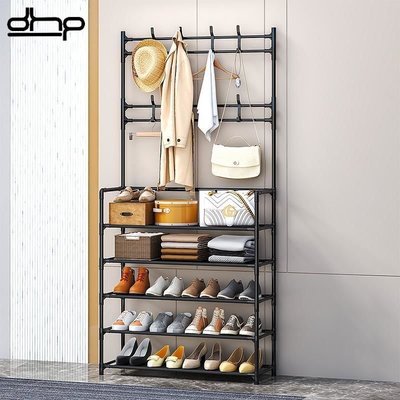 DHP 鞋架簡易多層家用宿舍門口多功能組裝鞋柜經濟型出租房置物架~優惠價