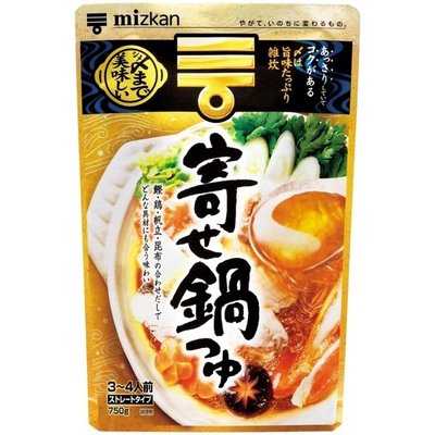 「日本進口」￼mizkan味滋康 海陸鍋高湯 750g