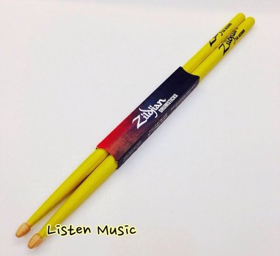 立昇樂器 Zildjian 5ACWDGY 黃色鼓棒 5A ACRON 山胡桃木 美國製