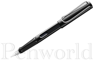 【Penworld】德國製 LAMY拉米 SAFARI狩獵者系列19亮黑鋼筆 EF/F/M