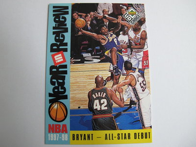 ~ Kobe Bryant ~名人堂/小飛俠/黑曼巴/柯比·布萊恩 1998年明星賽.飛越MJ喬丹.NBA籃球卡