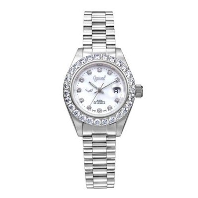 可議價 Ogival 愛其華 女 晶鑽時尚銀色 機械腕錶 (303271DLW) 29mm