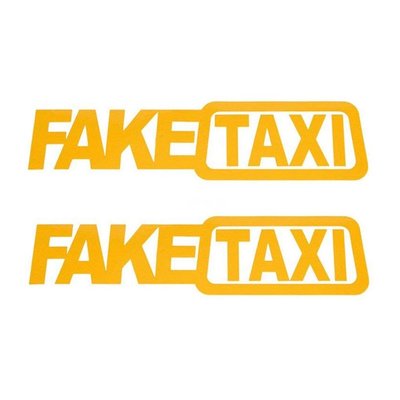 1 套 (2 件 / 套) 假出租車反光車貼紙貼花標誌自粘乙烯基貼紙, 用於汽車造型-新款221015