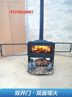 壁爐真火燃木壁爐歐式新款嵌入式全鑄鐵取暖器家用別墅裝飾壁爐燃木柴