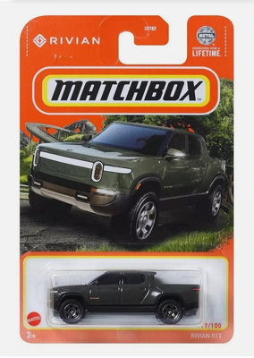 ^.^飛行屋(全新品)MATCHBOX 火柴盒小汽車 合金車//美國 RIVIAN R1T電動皮卡車