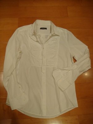 專櫃正品 Alexander McQueen 白色襯衫兩件式低價起標 請把握!  (48M~L)