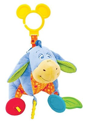 預購 美國帶回 Disney Eeyore 可愛色彩維尼小熊家族驢子音響玩具 娃娃 固齒器 手推車 嬰兒床 玩具