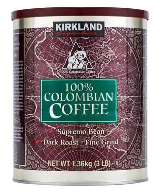 Costco好市多「線上」代購《Kirkland科克蘭 哥倫比亞濾泡式咖啡1.36公斤》#373327