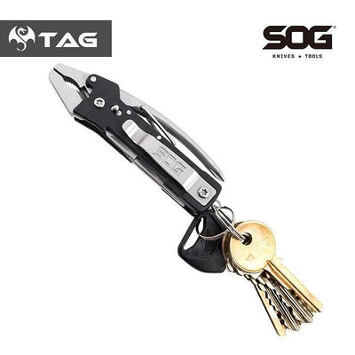 易匯空間 SOG索格多功能組合工具鉗 戶外多用工具鑰匙扣TC1001 EDC求生裝備HW1250