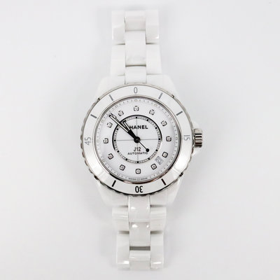【時光鐘錶公司】CHANEL 香奈兒 J12 38mm H5705 自動上鍊陶瓷機械腕錶  陶瓷錶｜客戶寄售