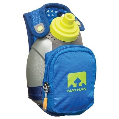 NATHAN-QuickShot Plus手握壺(寶藍)免拉壺嘴,擠壓即可補給.送西班牙號碼布塑膠扣-finisher版