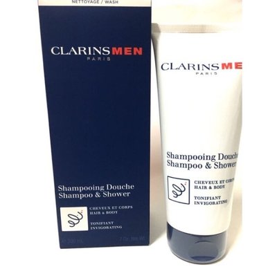 ☆娜漾美麗☆CLARINS 克蘭詩 男仕植物清爽洗髮沐浴精200ml 到期日2026