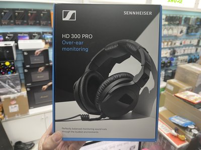 禾豐音響 送收納袋 公司貨 Sennheiser HD300 PRO 封閉式監聽耳罩耳機 另mdr-7506