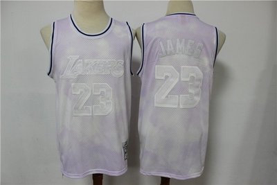 勒布朗·詹姆士(LeBron James) NBA 洛杉磯湖人隊 分化印花版 球衣 23號