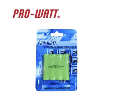 PRO-WATT華志 4.8V 1300mAh 無線電話專用電池
