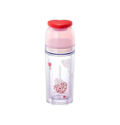 【現貨】韓國星巴克 2019粉色情人節系列--愛心氣球糖果水瓶355ml
