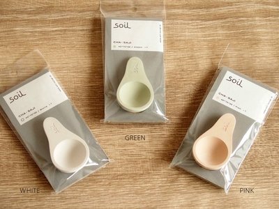 【BC小舖】日本製 soil 珪藻土調濕 防潮湯匙/茶葉勺(大) 綠色/粉色