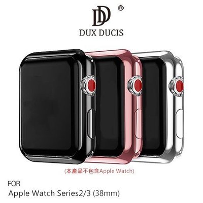 DUX DUCIS Apple Watch S2/S3 (38mm) 電鍍 TPU 套組(贈透明) 錶帶處鏤空設計