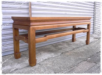^_^ 多 桑 台 灣 老 物 私 藏 ----- 簡潔線條的台灣老檜木矮桌.視聽桌