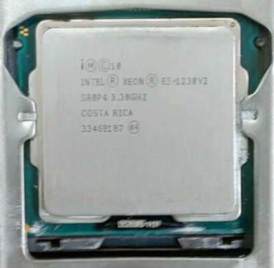 1155 Intel Xeon E3 1230 V2 3.3G 8M 4C8T 效能同 I7 3770