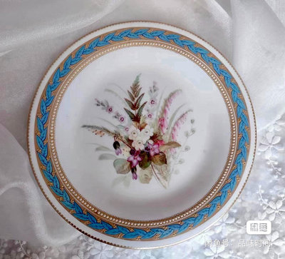【國內現貨】 Royal Worcester皇家伍斯特 純手繪花卉，琺瑯珠寶賞盤