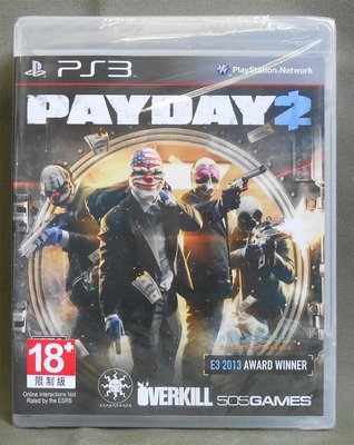 【月光魚 電玩部】現貨全新 PS4 劫薪日 2：犯罪狂潮版 Payday2 亞版英文版