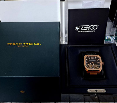 TIME TAIWAN零時表ZEROO DT1 雙子座機械雙陀飛輪 手動上鍊玫瑰金 日本職人大師 獨立製錶家
